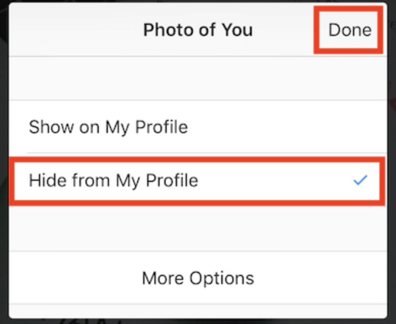Hidden from Profile - how to unhide tagged photos on instagram