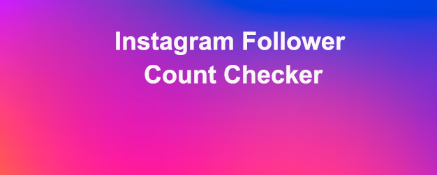 Check Your Instagram Follower Count